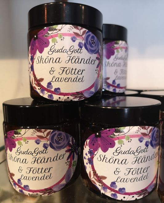 Sköna händer och fötter lavendel